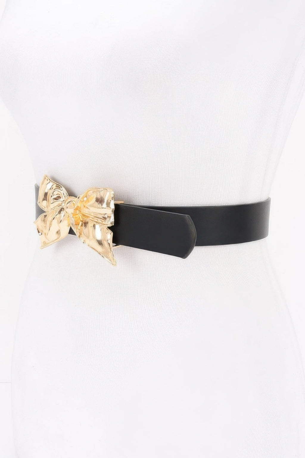Metal Ribbon Buckle Belt