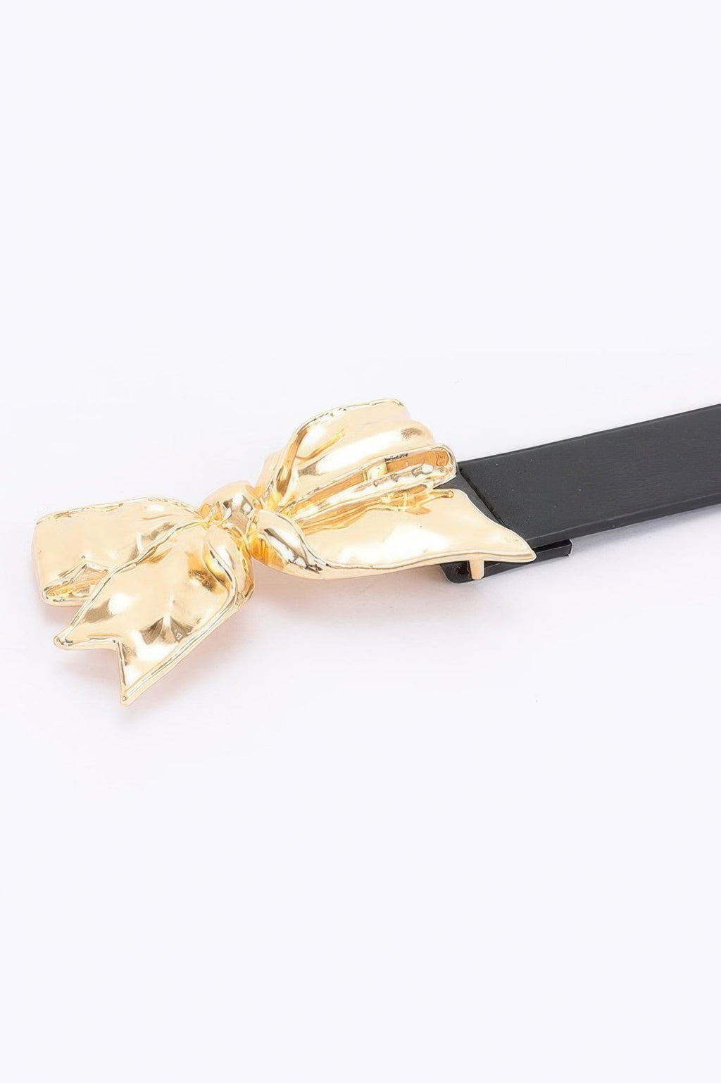 Metal Ribbon Buckle Belt