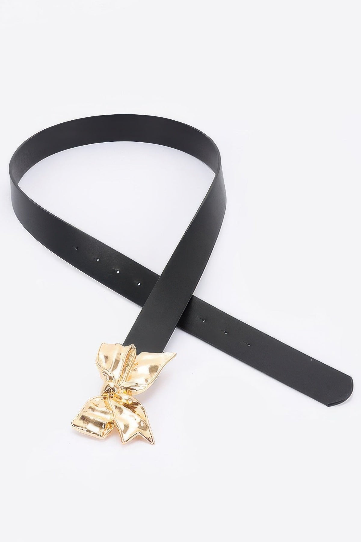 Metal Ribbon Buckle Belt