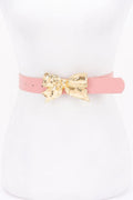 Metal Ribbon Buckle Belt