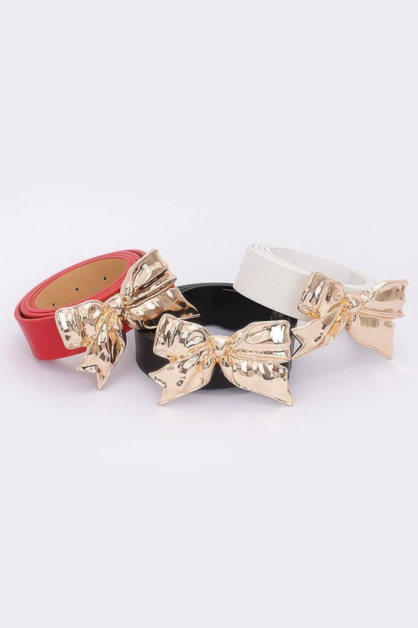 Metal Ribbon Buckle Belt