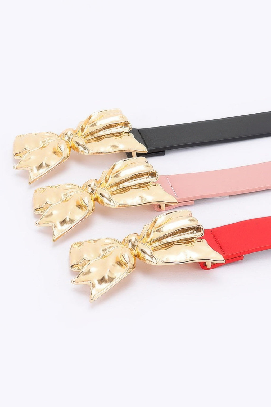 Metal Ribbon Buckle Belt