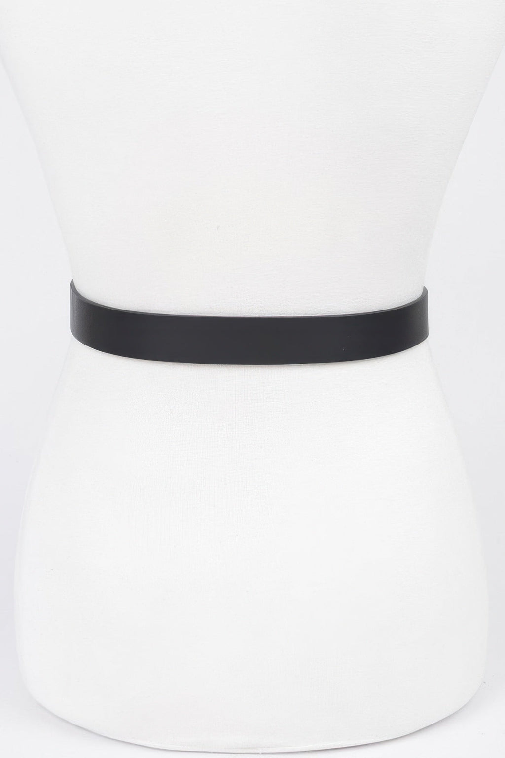Faux Leather Metal Buckle Belt