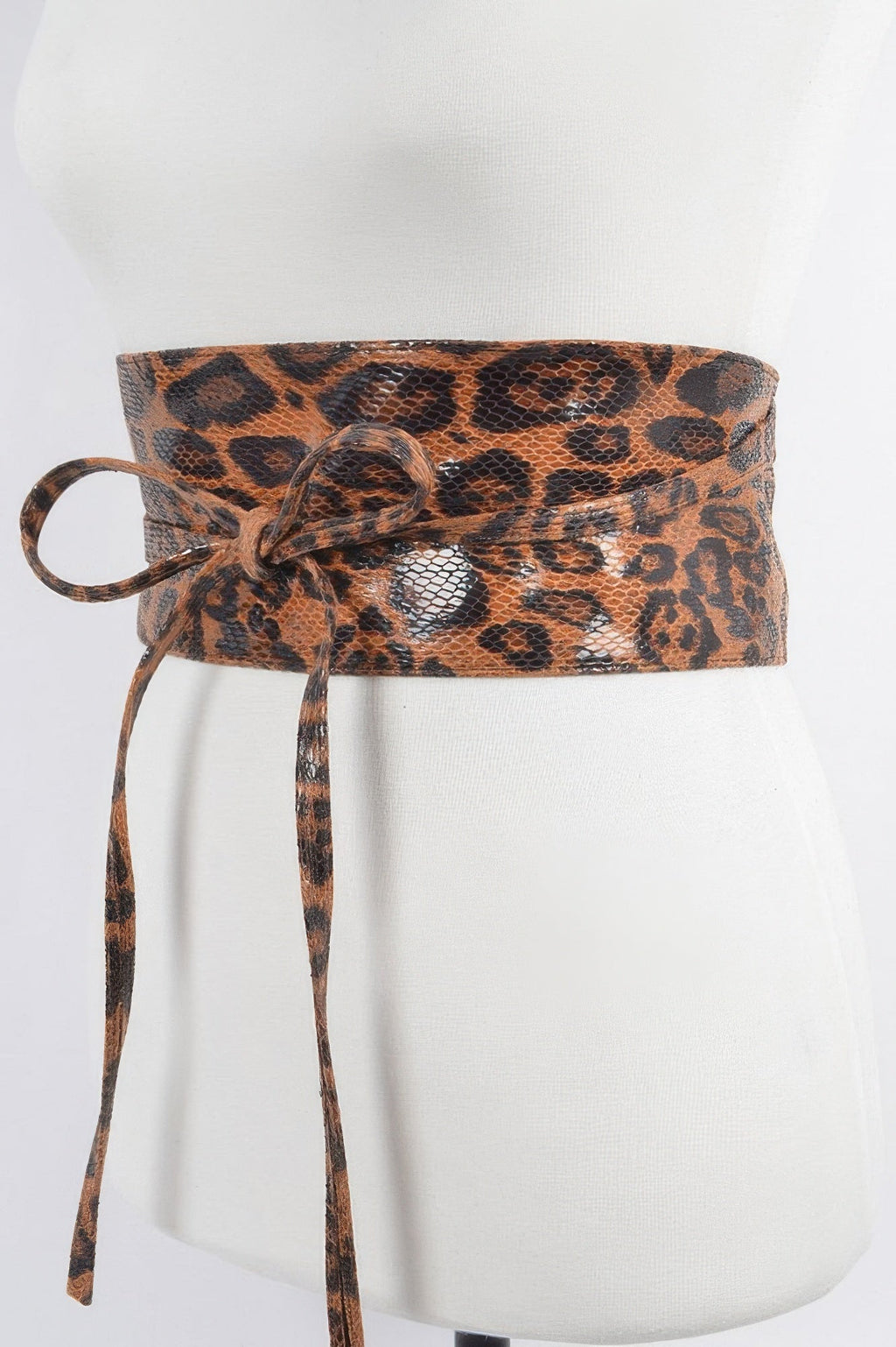 Faux Leo Kimono Belt