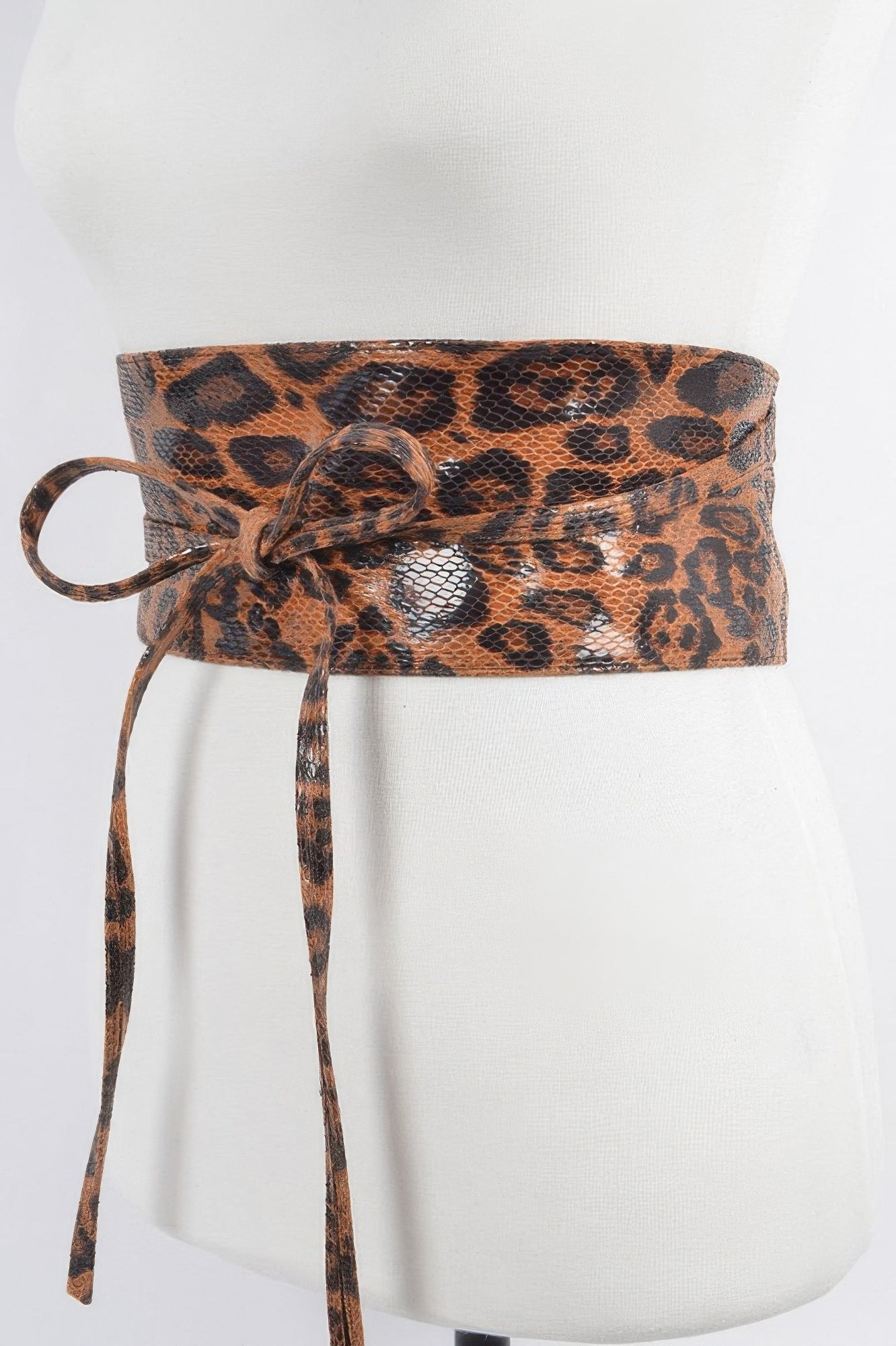 Faux Leo Kimono Belt
