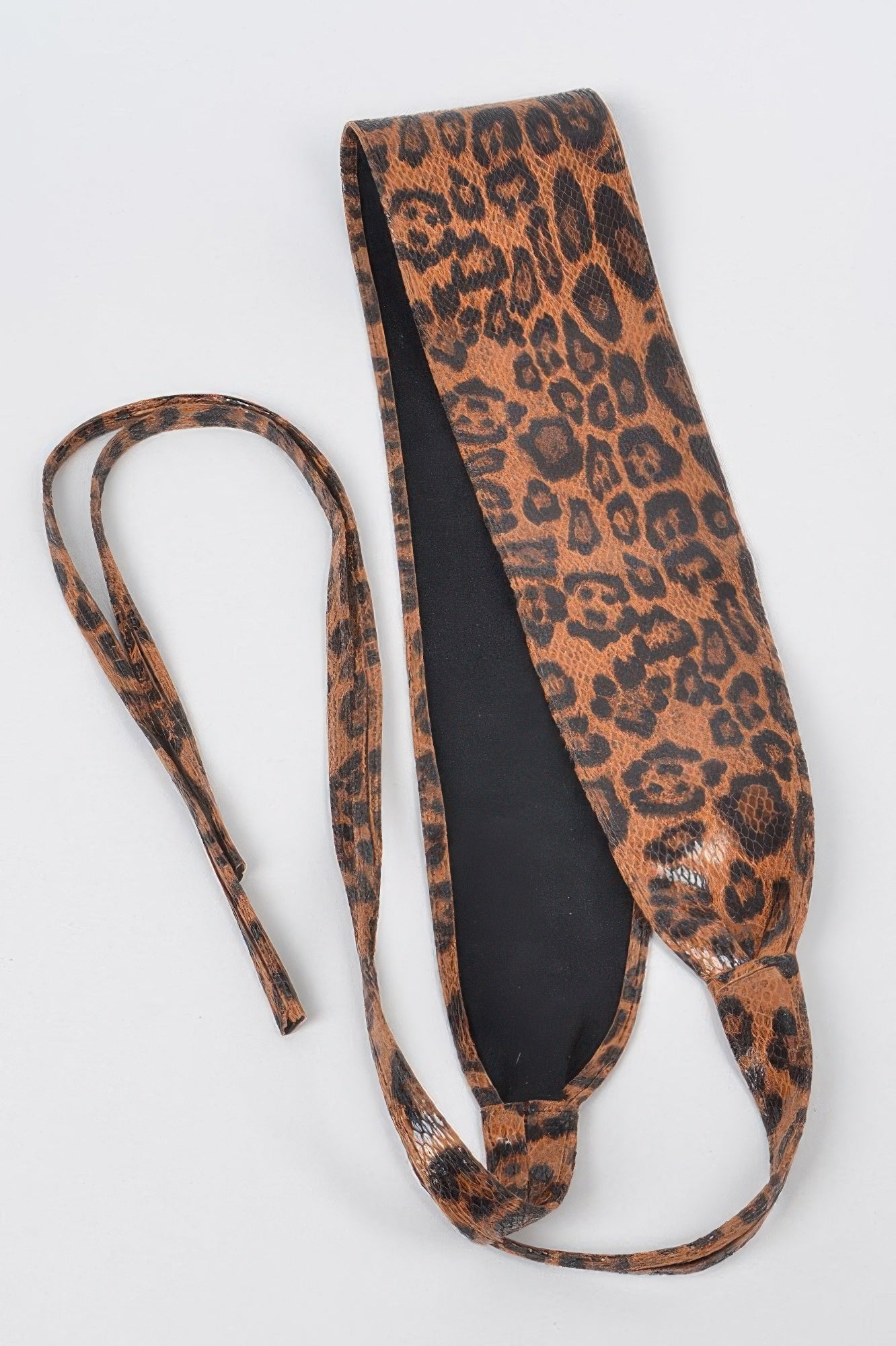 Faux Leo Kimono Belt
