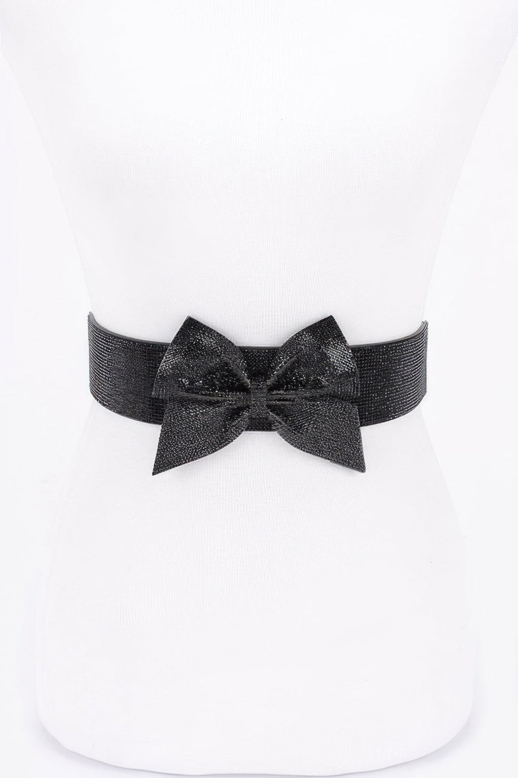 Rhinestone Ribbon Elastic Plus Size Belt