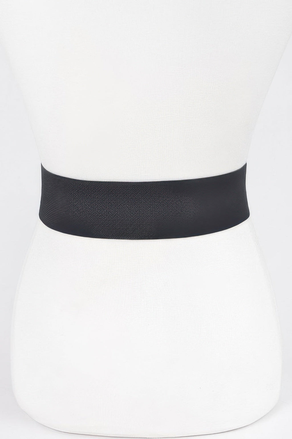 Rhinestone Buckle Plus Size Elastic Belt