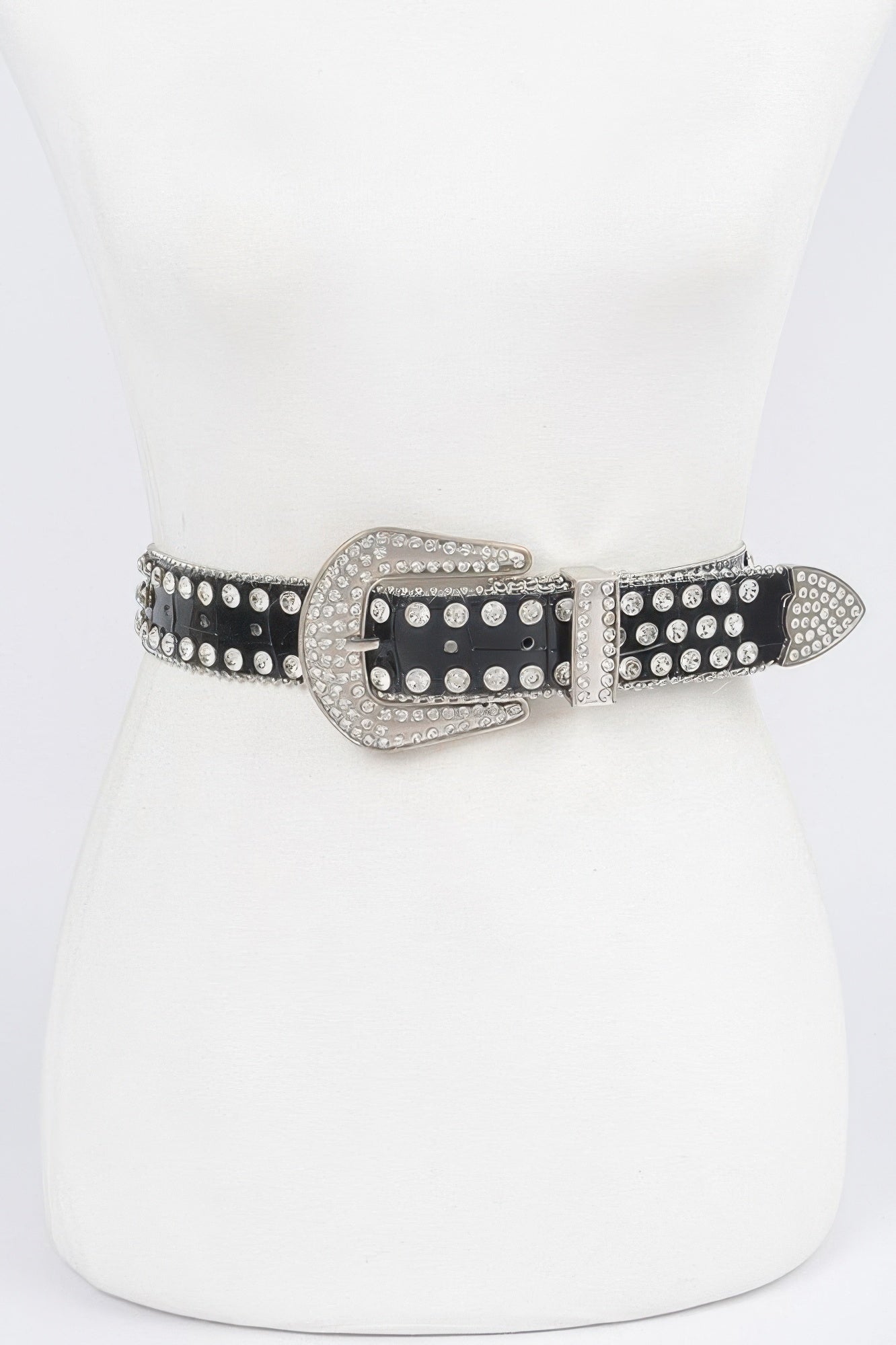 Multi Metal Stone Studded Plus Belt