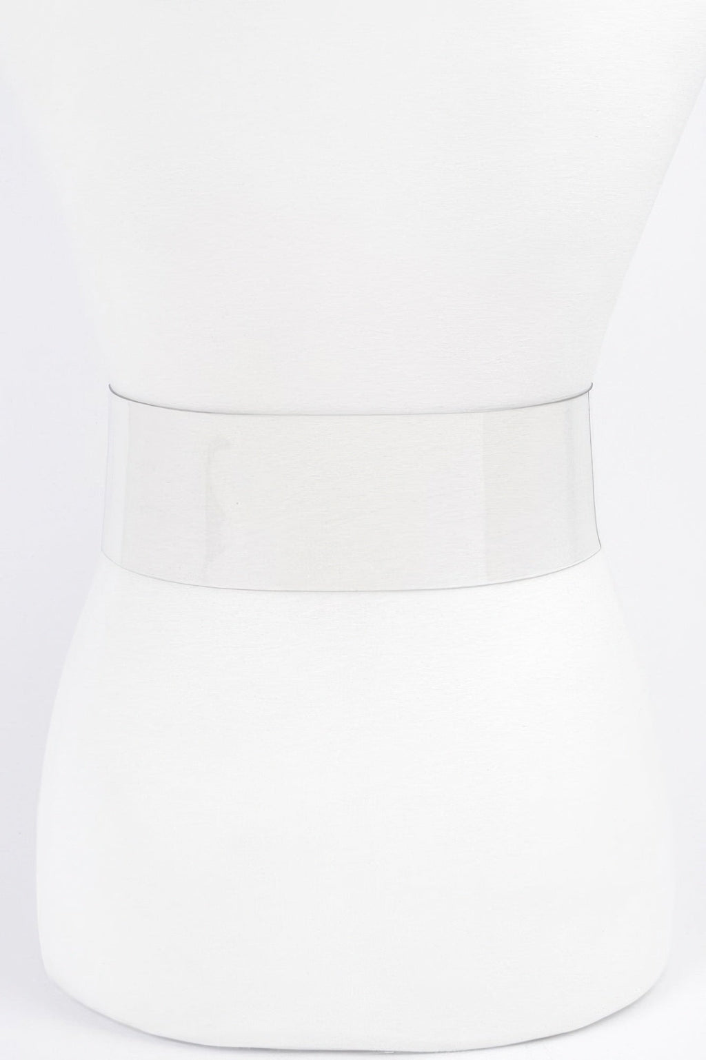 Big Vintage Round Metal Buckle Clear Plussize Belt