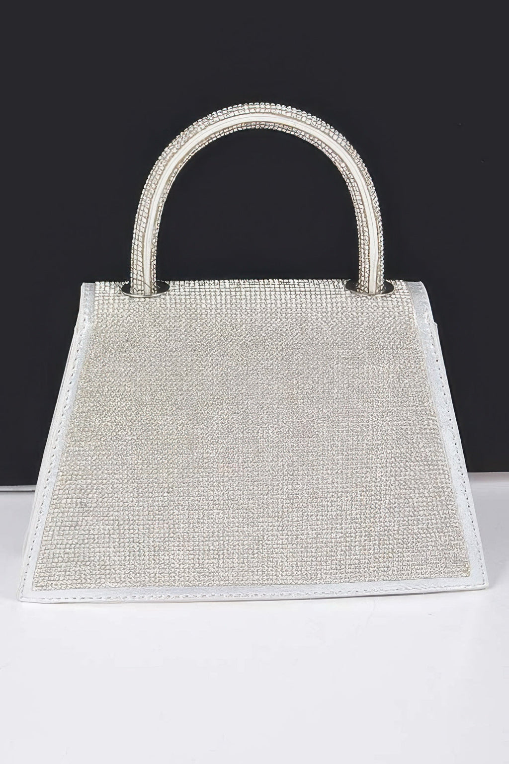 Rhinestone Top Handle Clutch