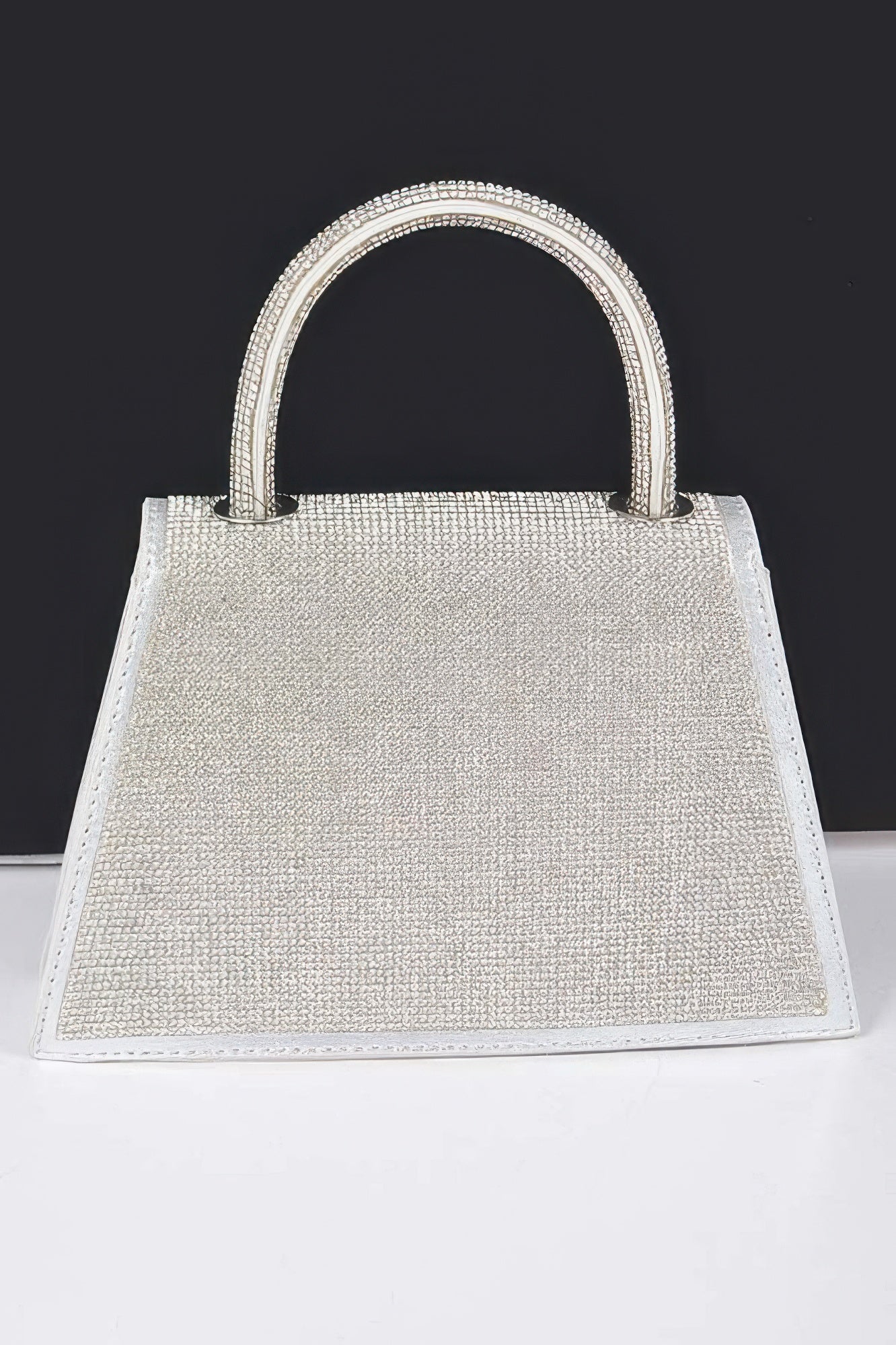 Rhinestone Top Handle Clutch