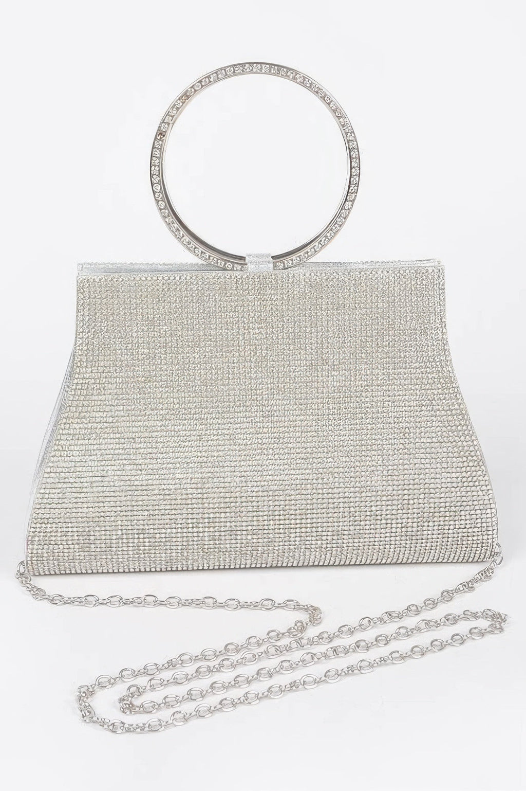 Rhinestone Top Handle Bag