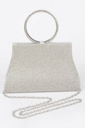 Rhinestone Top Handle Bag