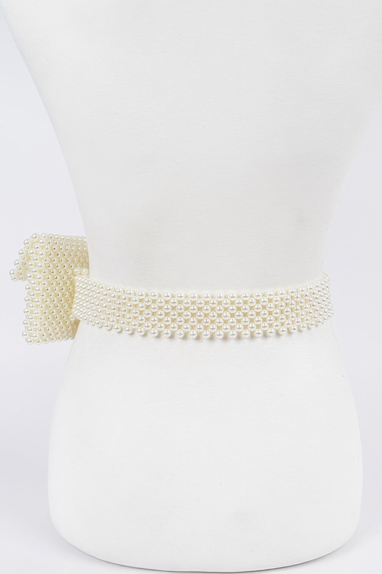 Handmade Faux Pearl Belt Bag