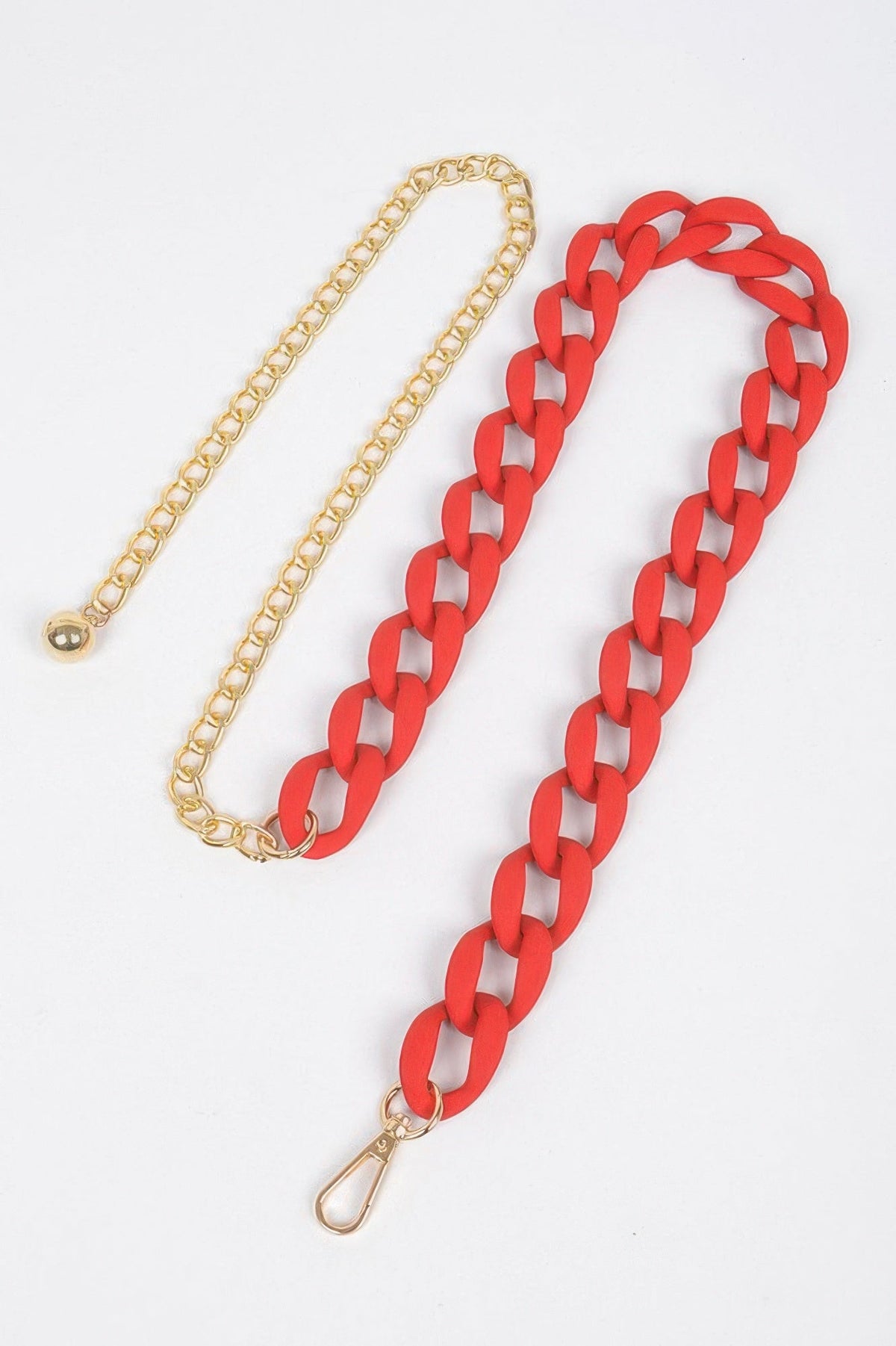 Vivid Color Chain Belt