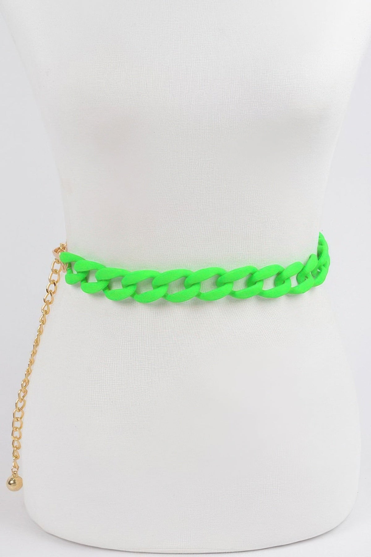Vivid Color Chain Belt