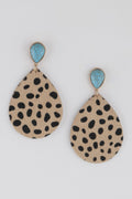 Women's Animal Print Teardrop Earrings BYMANYC ® New York CONTEMPORARY VIBRANT MODERN JEWELRY - New Collection