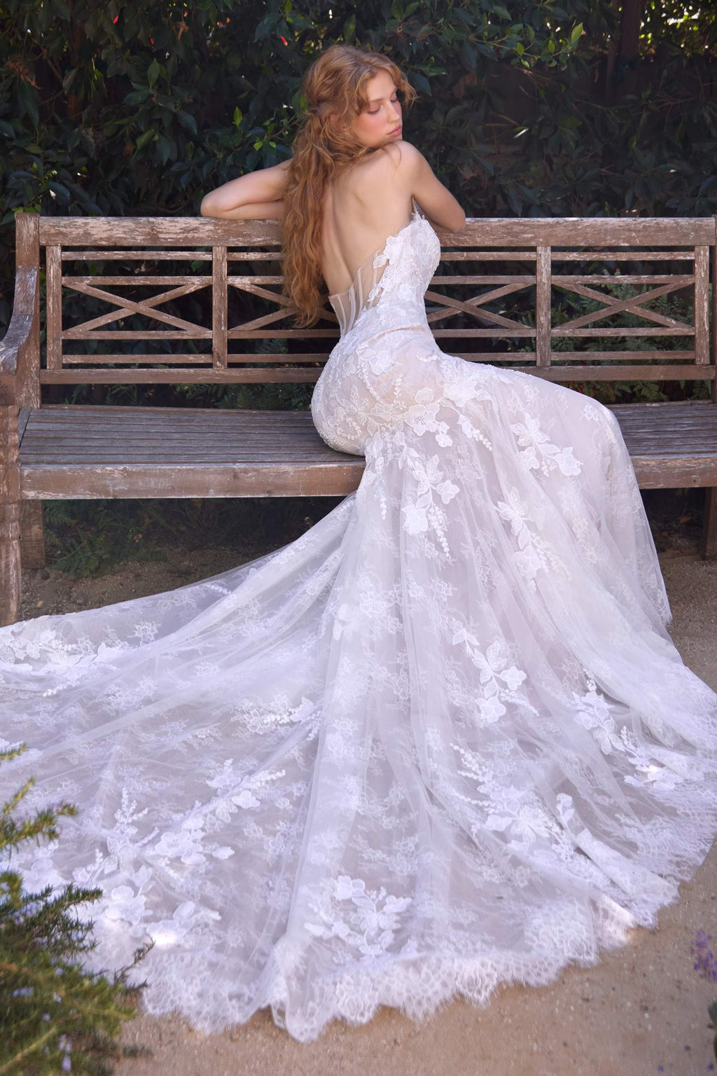 Andrea & Leo WL077 Lace Halter Mermaid Wedding Dress