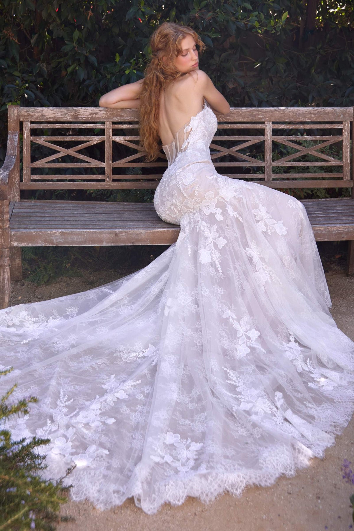 Andrea & Leo WL077 Lace Halter Mermaid Wedding Dress