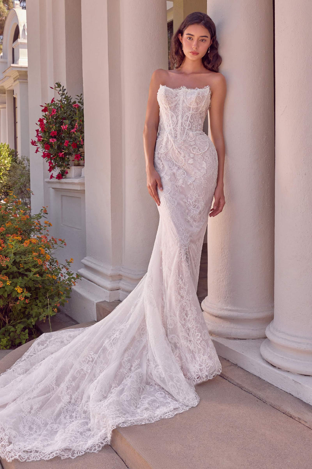 Andrea & Leo WL080 Fitted Lace Mermaid Bridal Gown