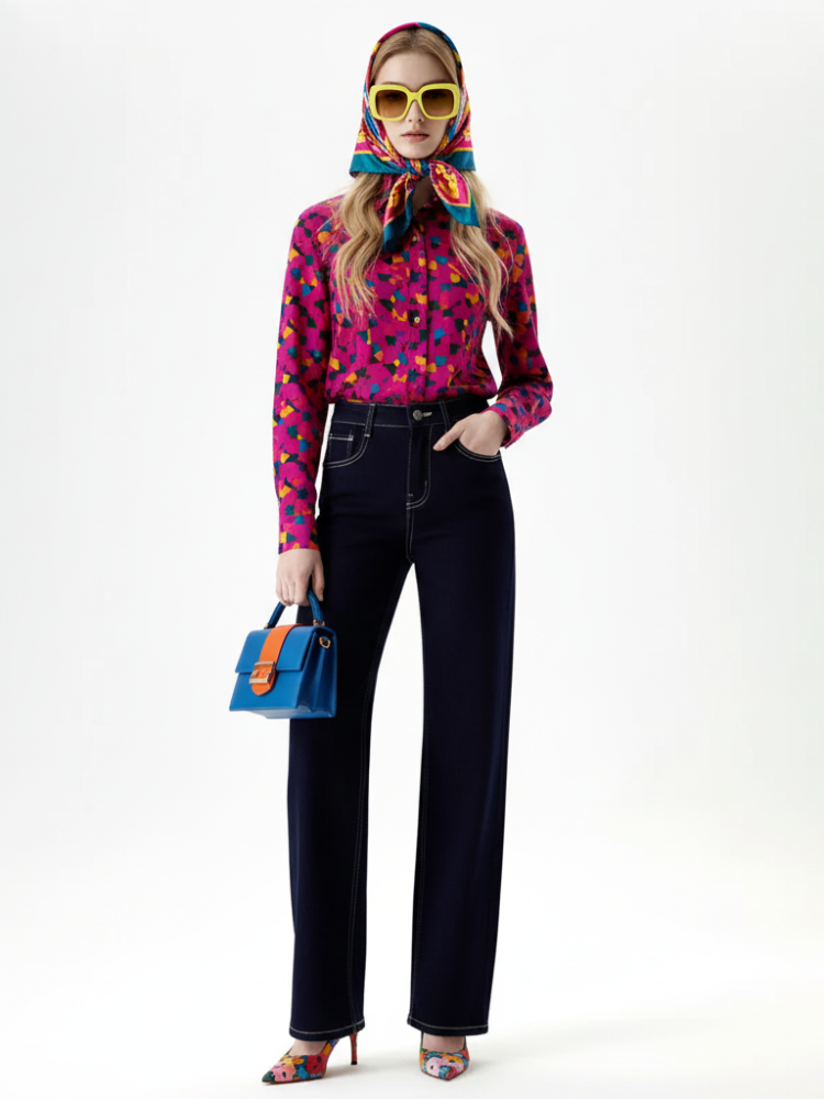 Wide-Leg Cropped Jeans, Fifth Avenue | Women - BYMANYC ® New York