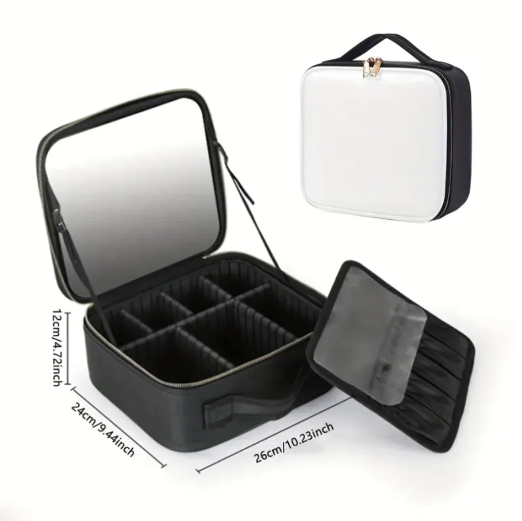 Travel Vanity Case with 4K LED Mirror