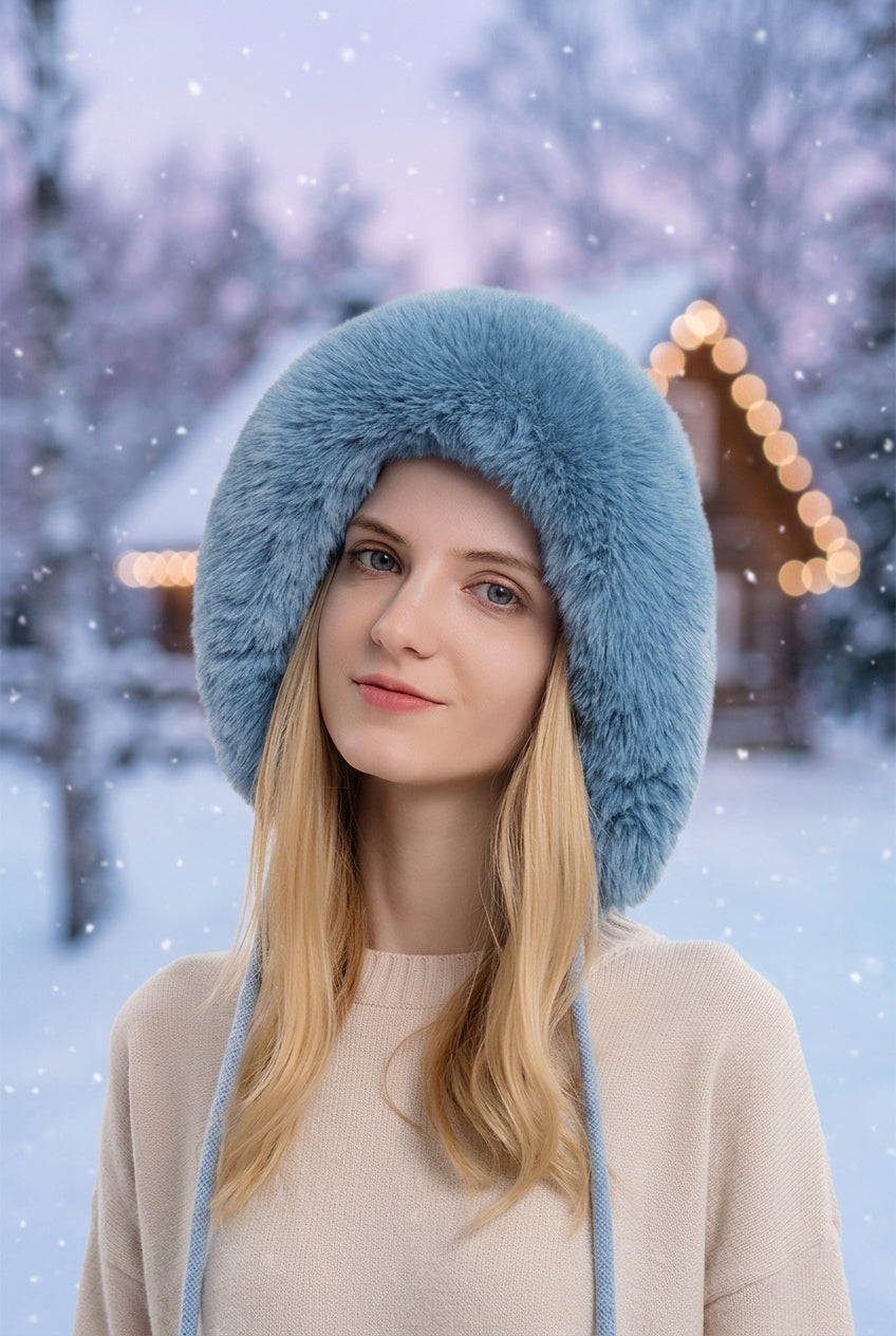 Triple Pom-Pom Fleece Winter Hat