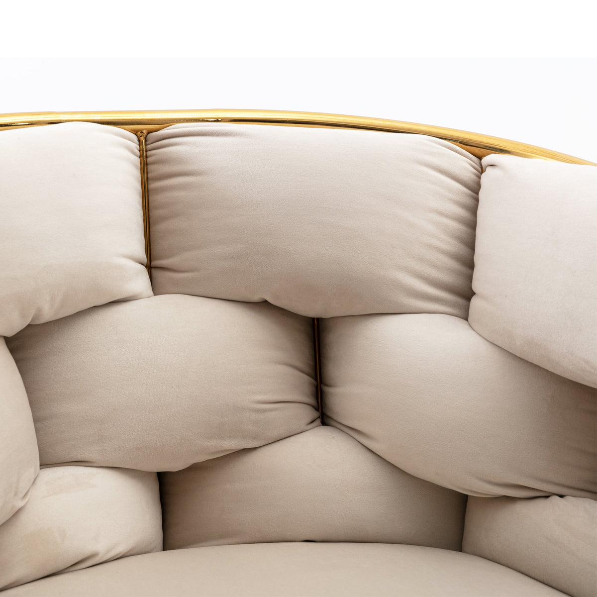 Beige Velvet Accent Chair | Vanity & Bedroom