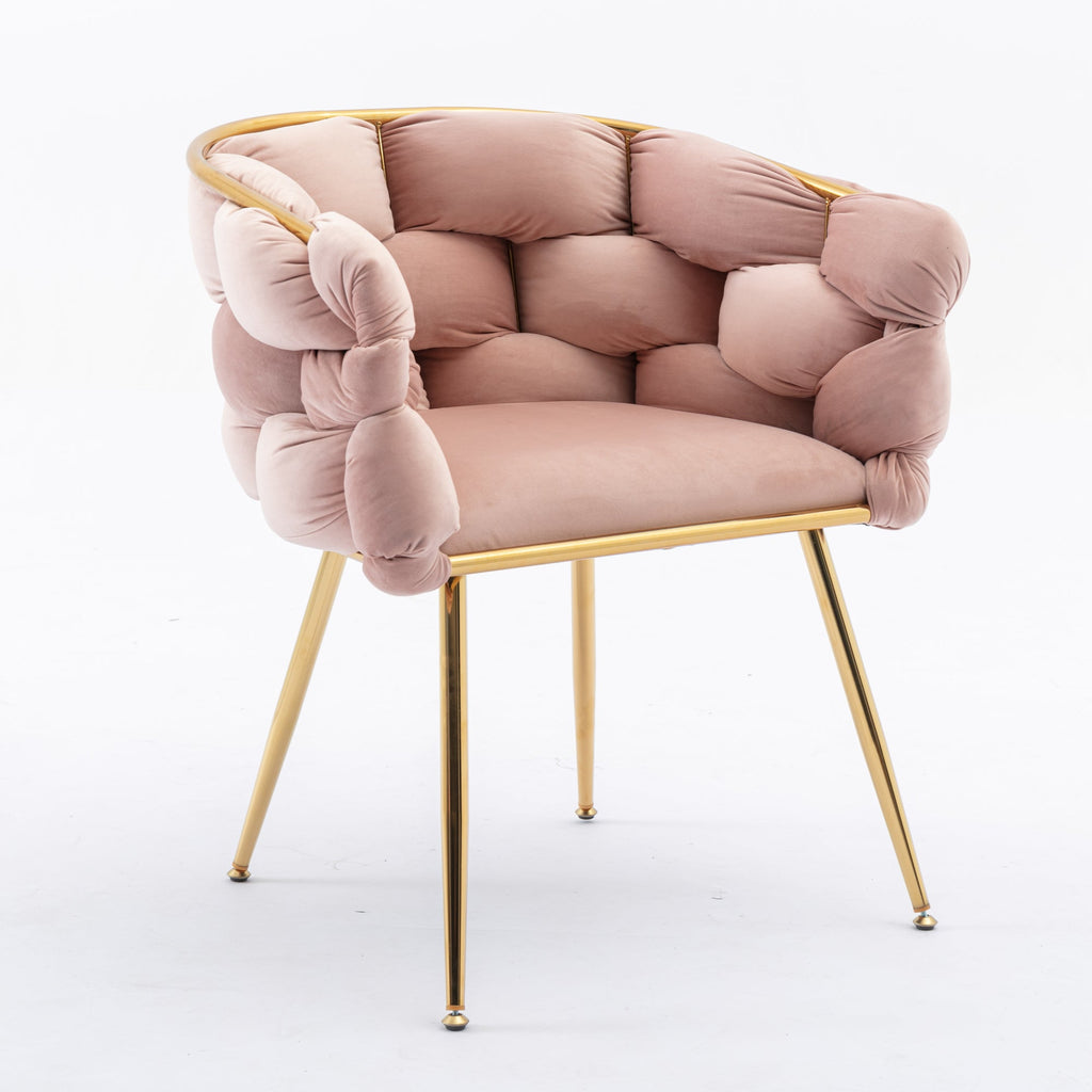 Pink Velvet Accent Chairs | Set of 2