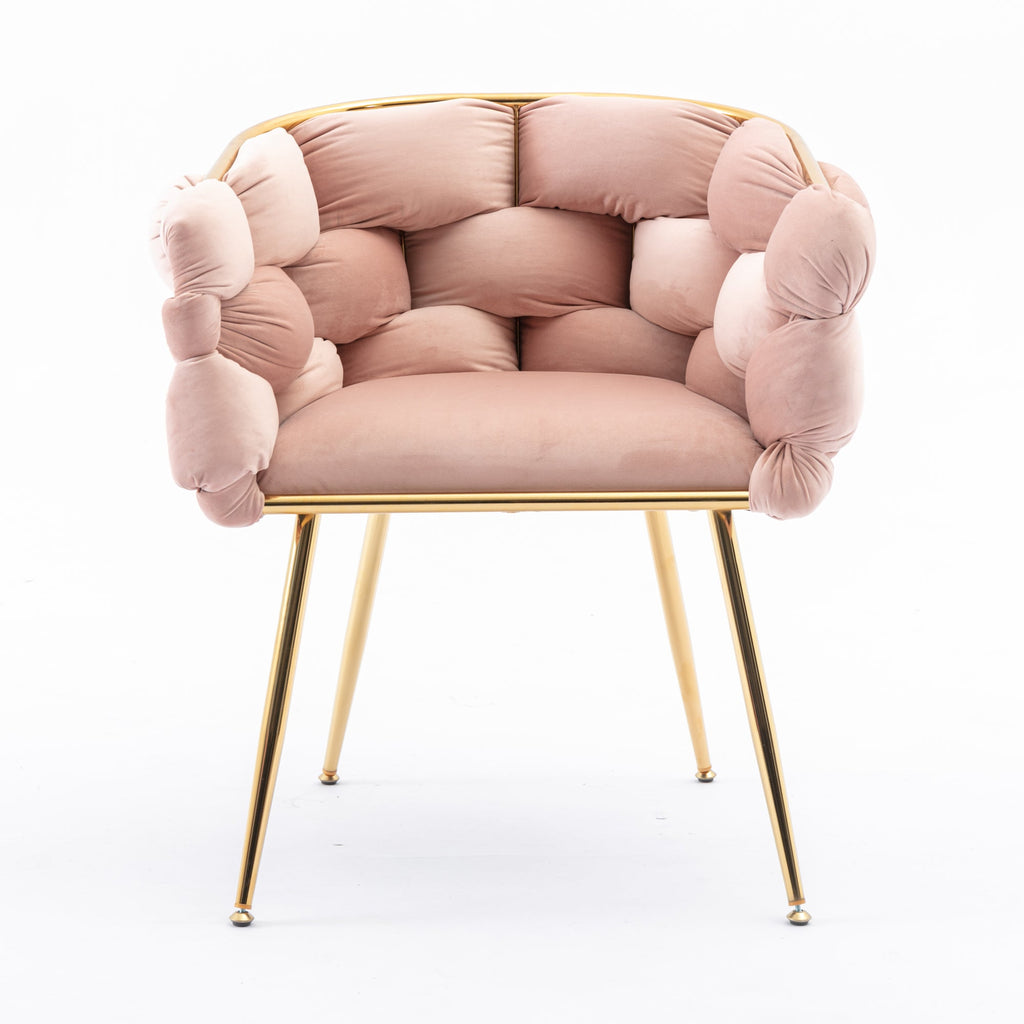 Pink Velvet Accent Chairs | Set of 2