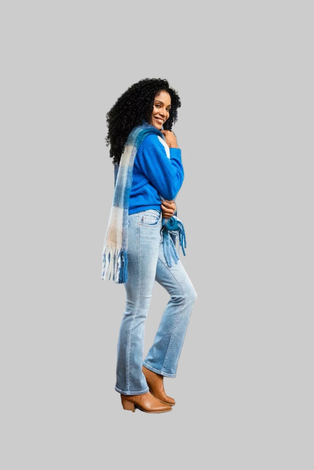 Judy Blue Mid Rise Thermal Bootcut Jeans