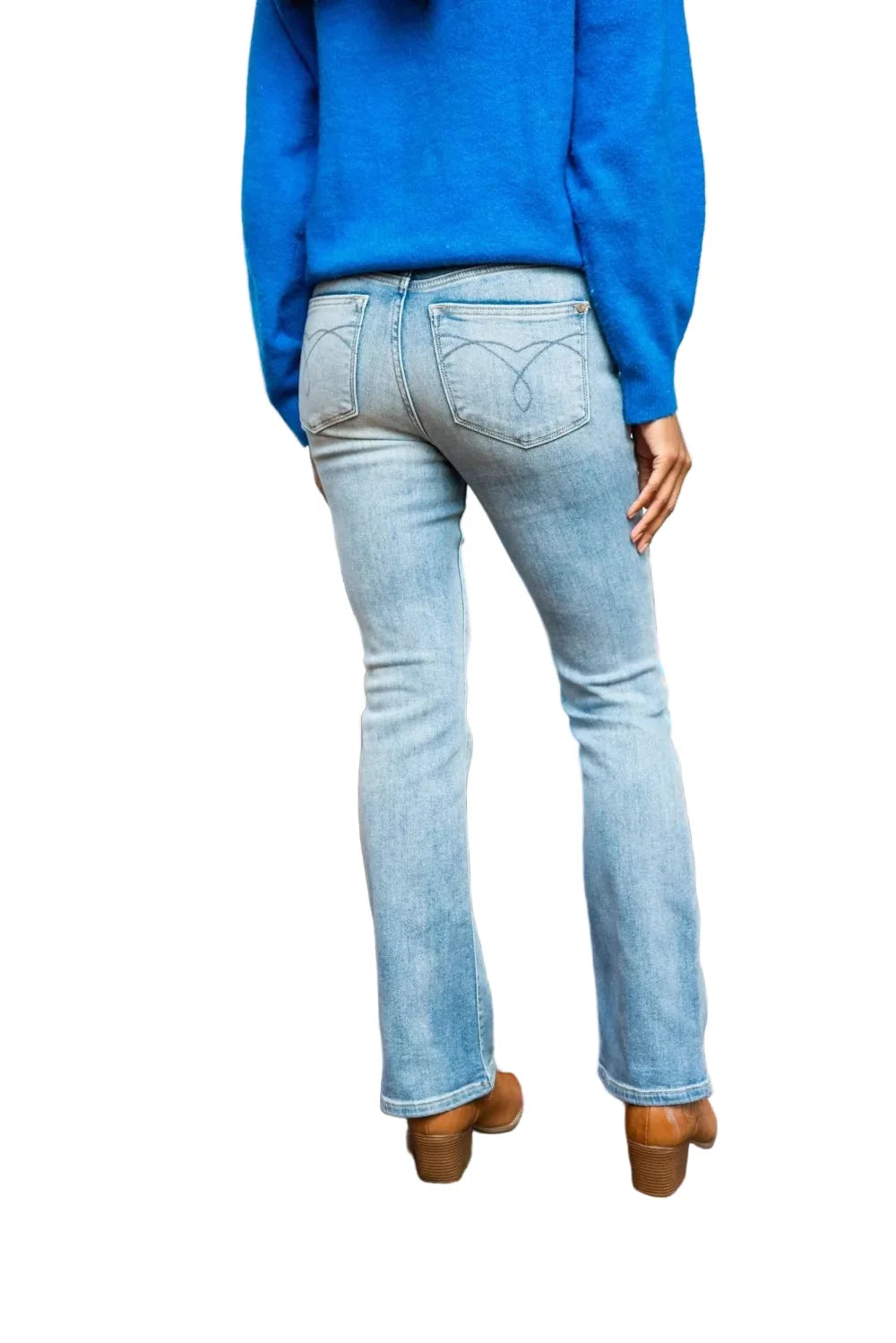 Judy Blue Mid Rise Thermal Bootcut Jeans