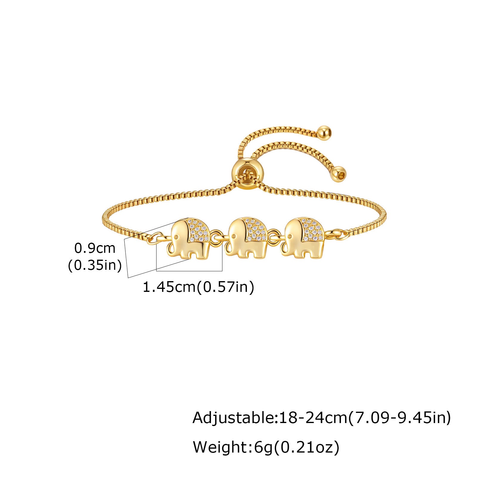 Luxe Copper Bangle With Inlays Colorful Resin-coated Zircons Exquisite Design Adjustable Size