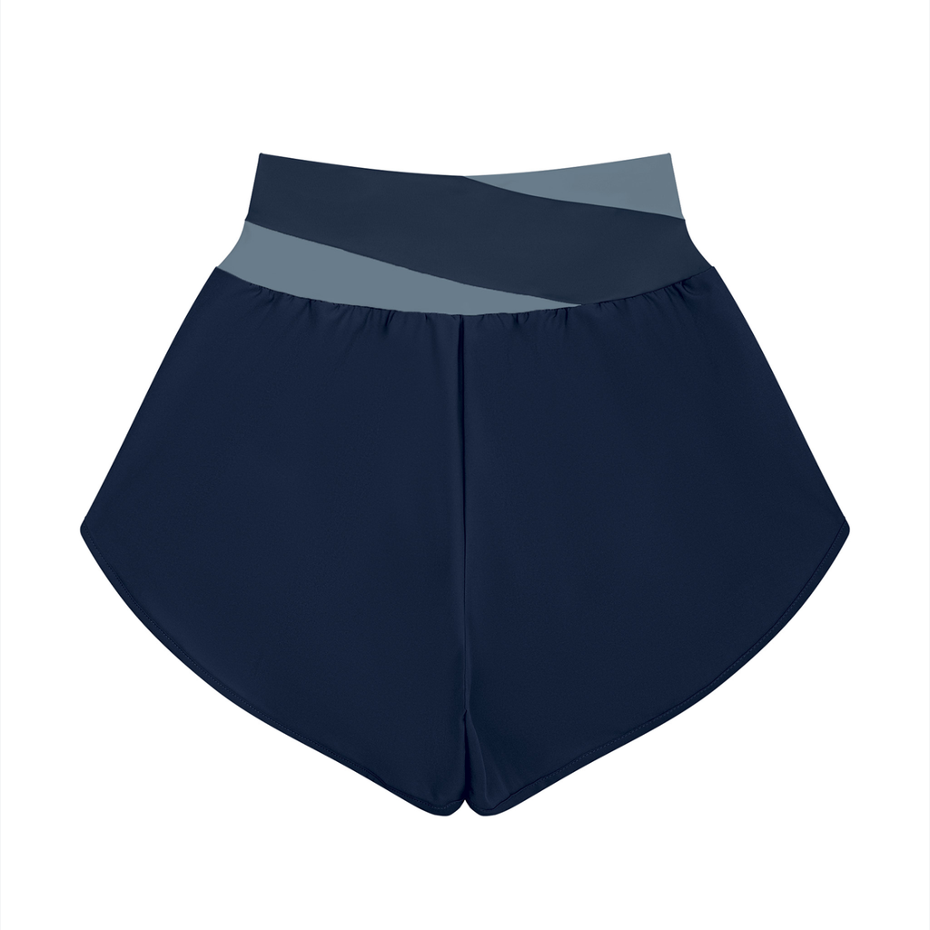 Chicaify Active Cross-Waist Performance Shorts Women’s Yoga Panelled Shorts