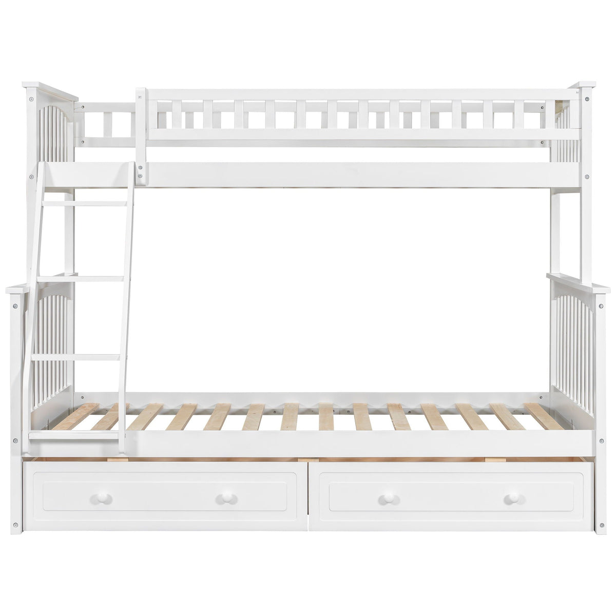 Convertible Storage Bunk Bed with Drawers - Twin Over Full