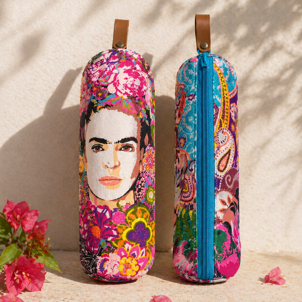 Frida Kahlo Printed Pencil | Brush Boho Colorful Case - Thailand