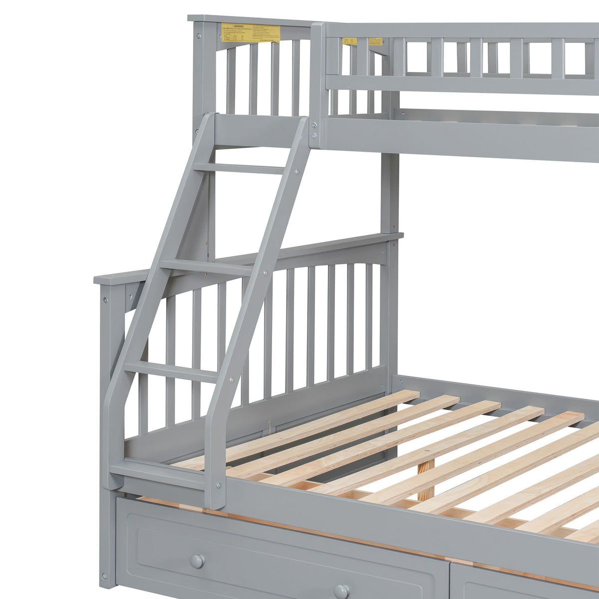 Convertible Storage Bunk Bed with Drawers - Twin Over Full