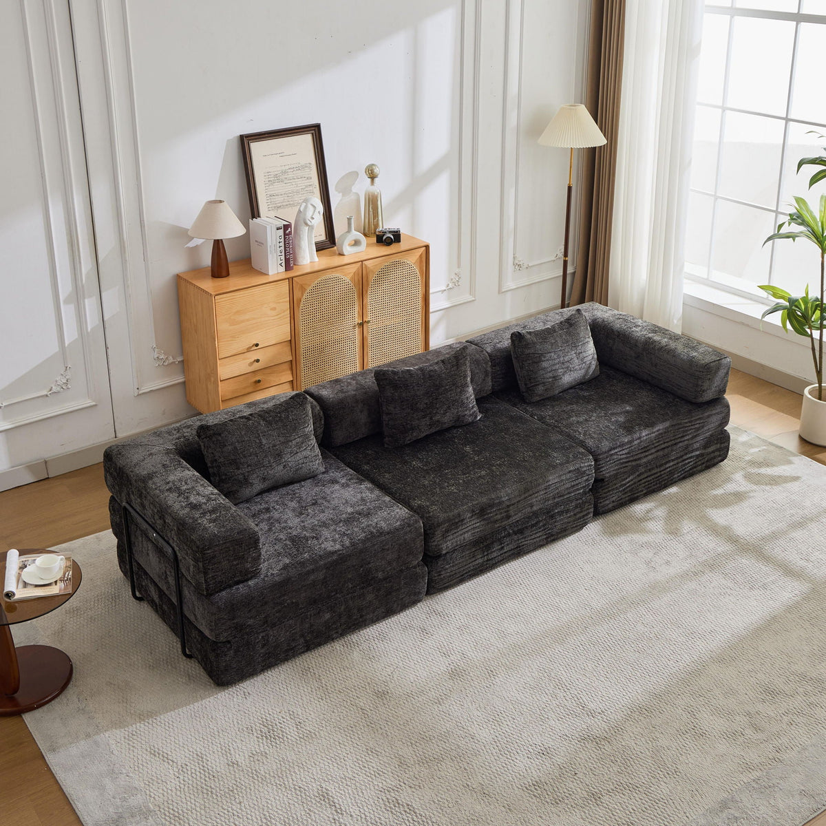 Convertible Floor Sofa Bed with Modular Design - Multiple Colors