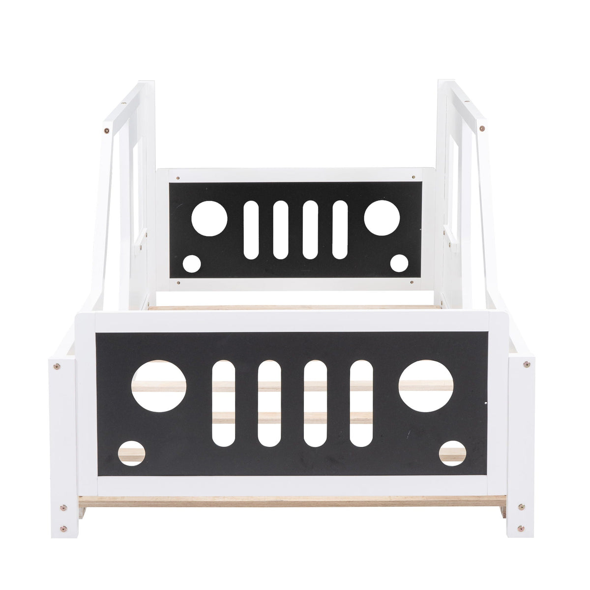 Classic Car Shaped Platform Bed with Wheels - Twin or Full Size