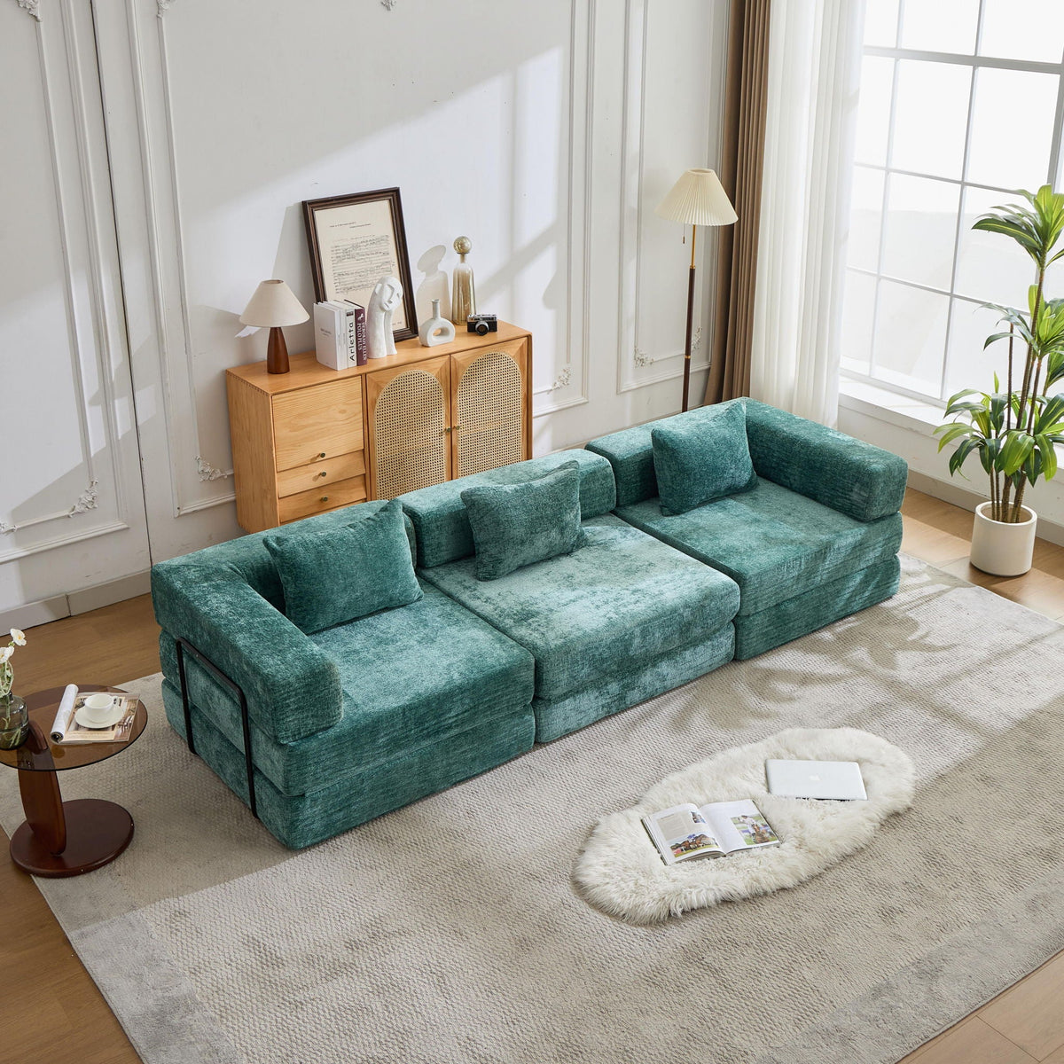 Convertible Floor Sofa Bed with Modular Design - Multiple Colors