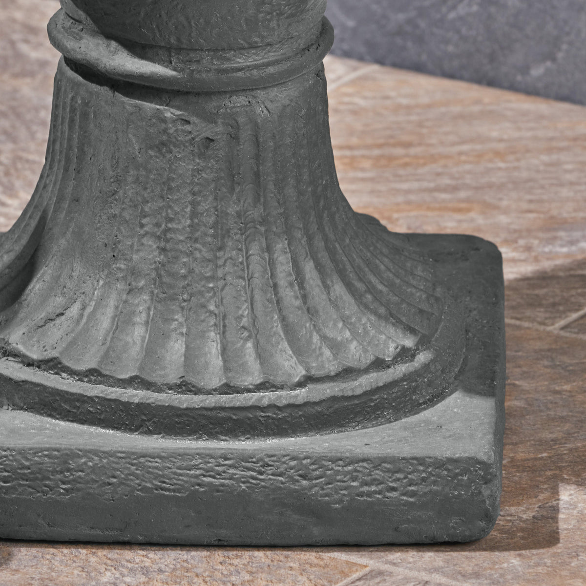 Classic Roman MGO Garden Urn Planter with Durable Magnesium Oxide - Black