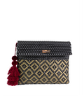 Black and Gold Diamonds Clutch