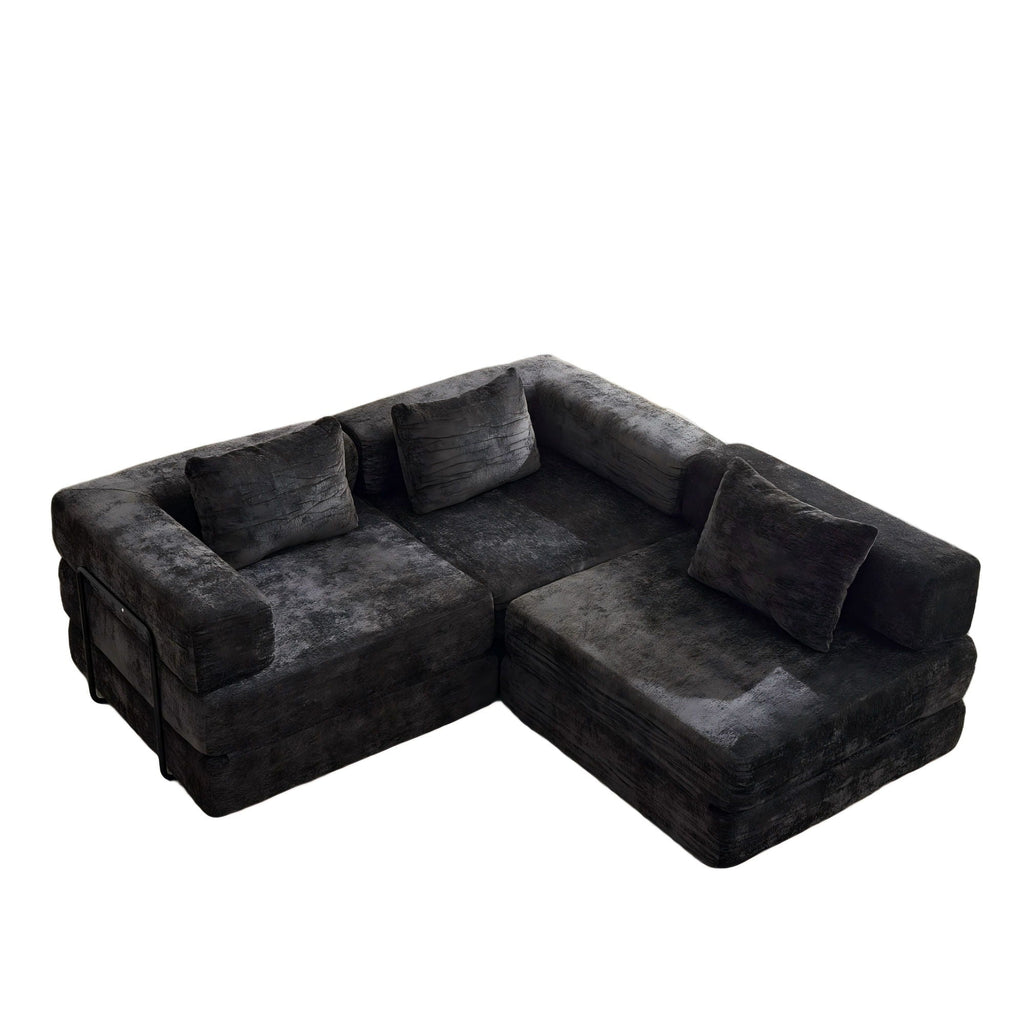 Convertible Floor Sofa Bed with Modular Design - Multiple Colors