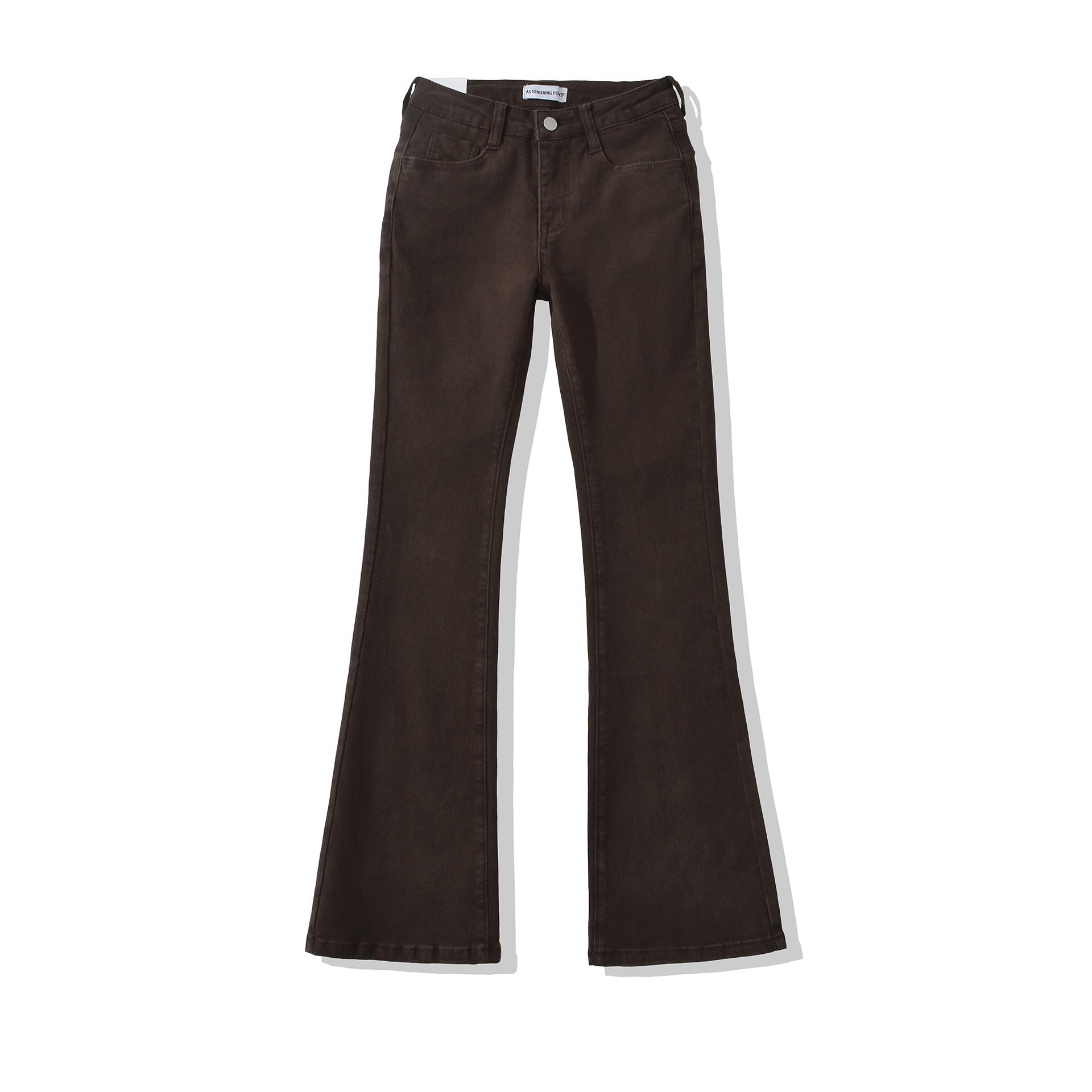 Womens Stylish Slim-fit Distressed Flared Jeans