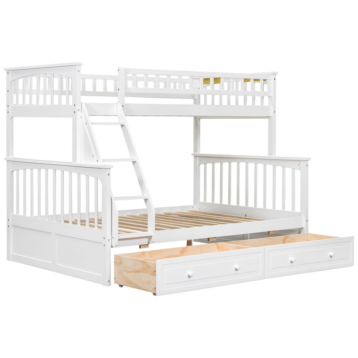Convertible Storage Bunk Bed with Drawers - Twin Over Full