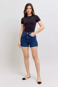 Judy Blue Size Small to 3XL High Waist Tummy Control Denim Shorts