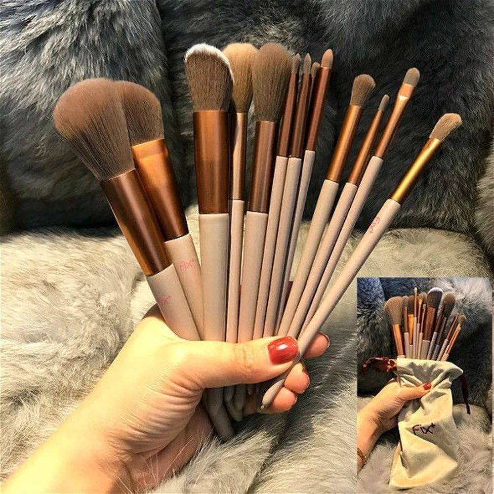 13-Piece Soft Makeup Brush Set