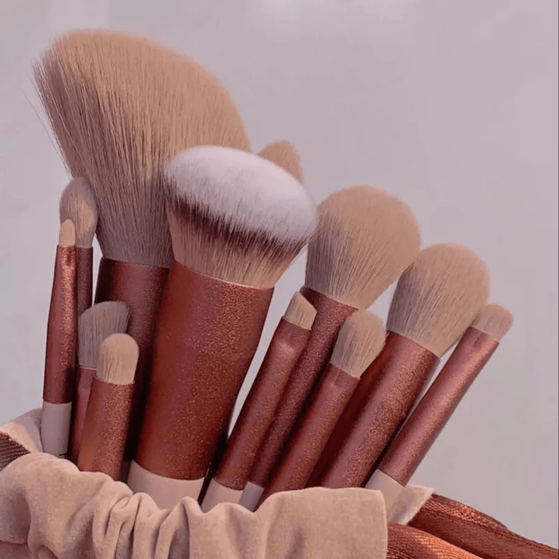 13-Piece Soft Makeup Brush Set