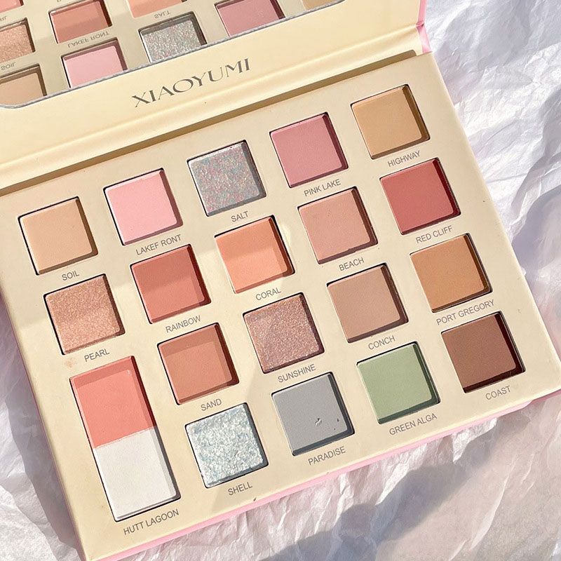 20 Colors Shiny Eyeshadow Palette Matte Rose Color Earth Eye Shadow Polarized Glitter Long Lasting Eye Makeup Cosmetic 2025New